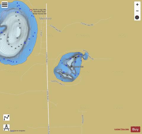 Sorensen Lake depth contour Map - i-Boating App