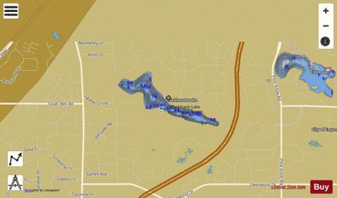 Blackhawk Lake depth contour Map - i-Boating App