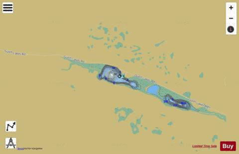 Little Gulch Lakes depth contour Map - i-Boating App