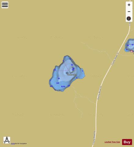Dode Lake depth contour Map - i-Boating App