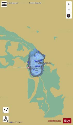 Lammon Aid Lake depth contour Map - i-Boating App