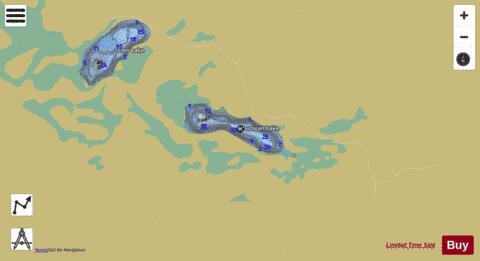 Harrigan Lake depth contour Map - i-Boating App