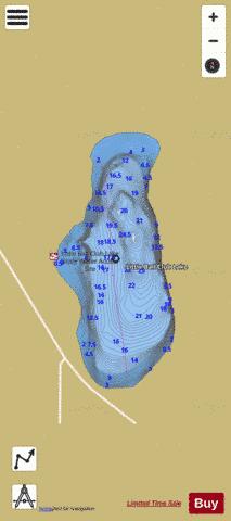 Little Ball Club Lake depth contour Map - i-Boating App