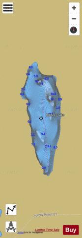 Killdeer Lake depth contour Map - i-Boating App