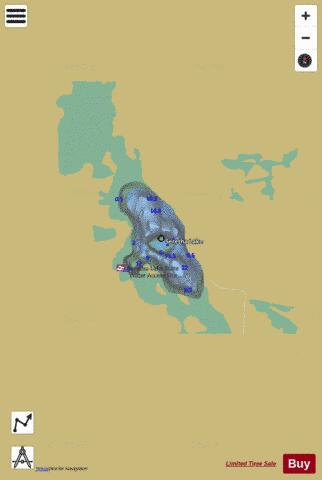 Seretha Lake depth contour Map - i-Boating App