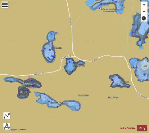 Charity Lake depth contour Map - i-Boating App