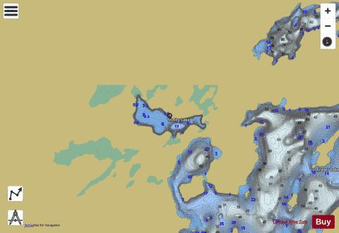 Trinity Lake depth contour Map - i-Boating App