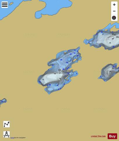 Skoota Lake depth contour Map - i-Boating App