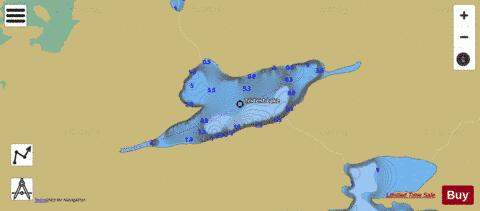 Trident Lake depth contour Map - i-Boating App