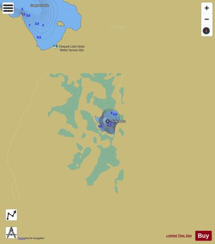 Sink Lake depth contour Map - i-Boating App