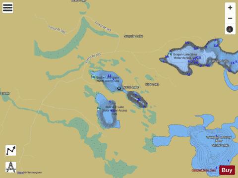 Beetle Lake depth contour Map - i-Boating App