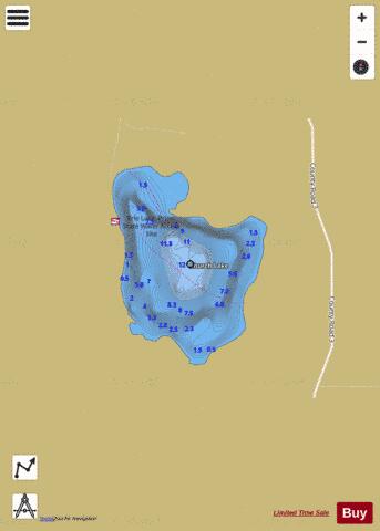 Church Lake depth contour Map - i-Boating App