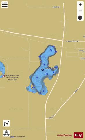 Sellards Lake depth contour Map - i-Boating App