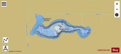 Siverson Lake depth contour Map - i-Boating App