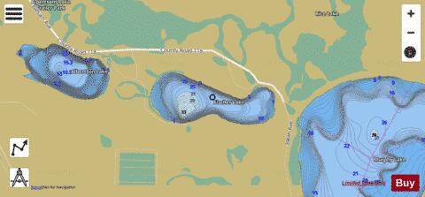 Fischer Lake depth contour Map - i-Boating App