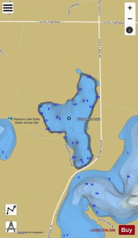 Little Anna Lake depth contour Map - i-Boating App