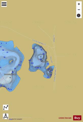 Lake Ida depth contour Map - i-Boating App