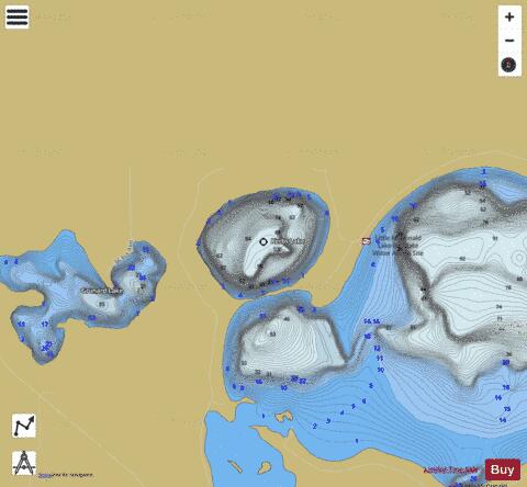 Kerbs Lake depth contour Map - i-Boating App