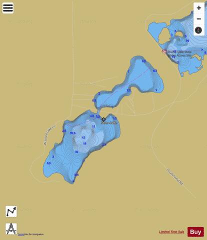 Stone Lake depth contour Map - i-Boating App