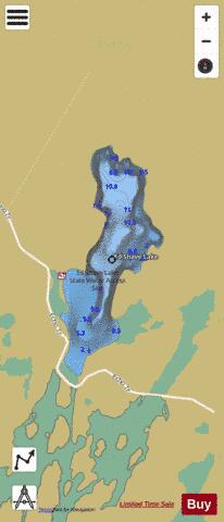 Ed Shave Lake depth contour Map - i-Boating App