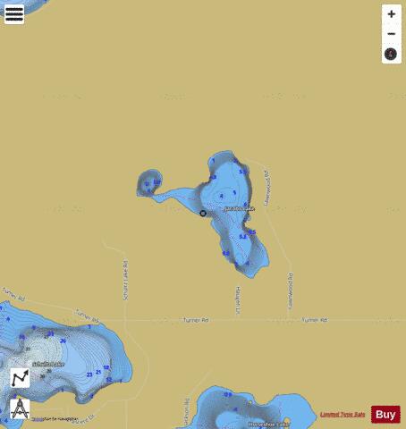 Jacobs Lake depth contour Map - i-Boating App