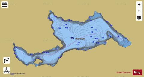 Picket Lake depth contour Map - i-Boating App