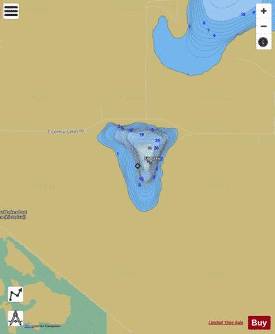 Fig Lake depth contour Map - i-Boating App