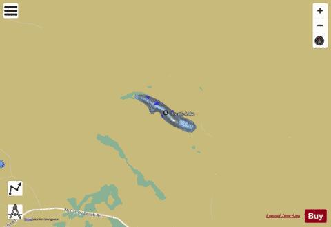 Trestle Lake depth contour Map - i-Boating App