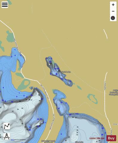 Pickerel Lake depth contour Map - i-Boating App