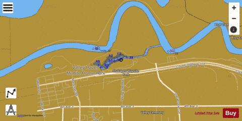 Shakopee Mill Pond depth contour Map - i-Boating App