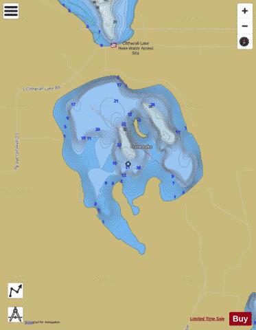 Lake Crane depth contour Map - i-Boating App