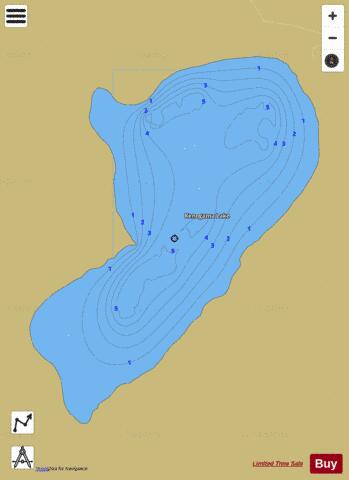 Lake Kenogama depth contour Map - i-Boating App