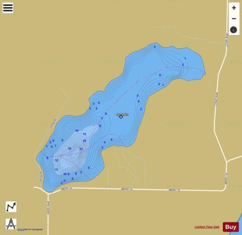 Lake Rat depth contour Map - i-Boating App