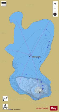 Lake Swamp depth contour Map - i-Boating App