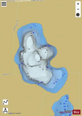 Lake Swenson depth contour Map - i-Boating App