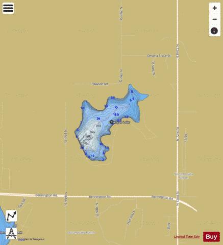 Lonergan Lake depth contour Map - i-Boating App