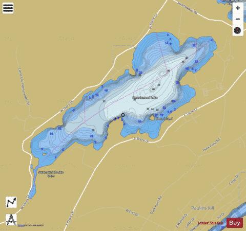 Swartswood Lake depth contour Map - i-Boating App