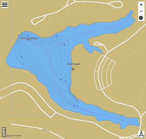 Lake Absegami depth contour Map - i-Boating App