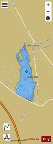 Malaga Lake depth contour Map - i-Boating App