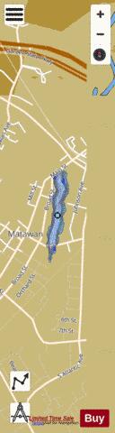 Matawan Lake depth contour Map - i-Boating App