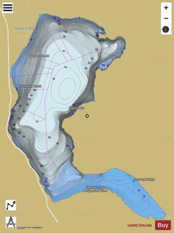 Topaz depth contour Map - i-Boating App