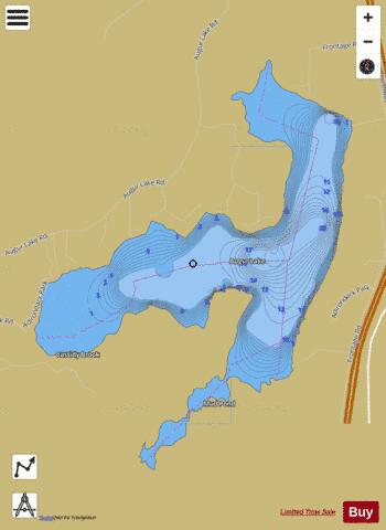 Augur Lake depth contour Map - i-Boating App