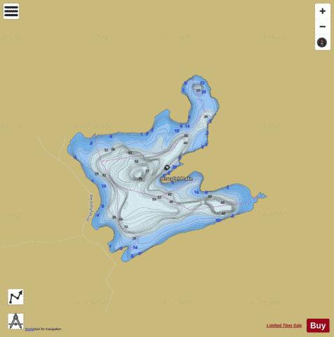 Jerseyfield Lake depth contour Map - i-Boating App