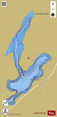 Lake Sebago depth contour Map - i-Boating App