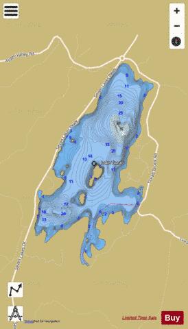Lake Tiorati depth contour Map - i-Boating App