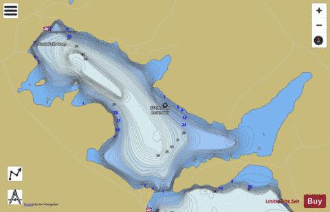 Stark Falls Reservoir depth contour Map - i-Boating App