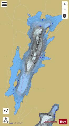 Trout Lake depth contour Map - i-Boating App