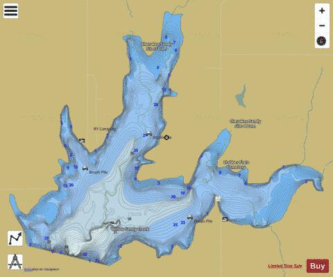 Longmire Lake depth contour Map - i-Boating App