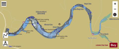 Tionesta Lake depth contour Map - i-Boating App
