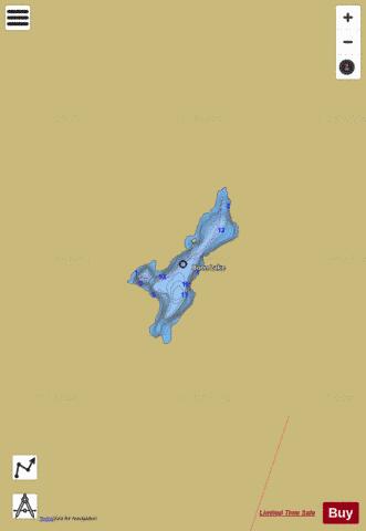 Boon Lake depth contour Map - i-Boating App